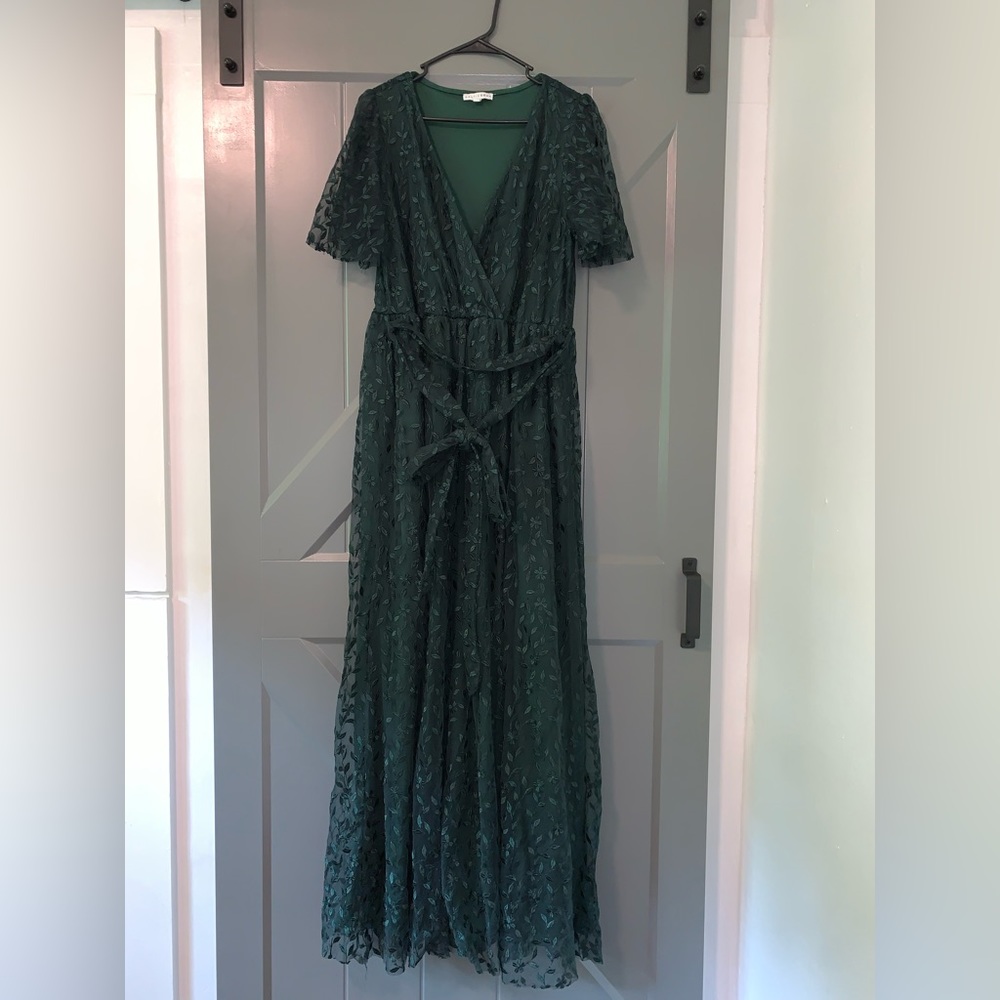 Baltic Born Marseille Dark Green Maxi Dress